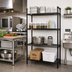 Thumbnail image #2 for Quantum Stationary 4-Shelf Wire Shelving Starter Kit, 30