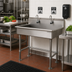 Thumbnail image #2 for Advance Tabco Multiwash Freestanding Stainless Steel Hand Wash Sink with 2 Electronic Faucets, 40 Inch Wide