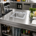 Thumbnail image #2 for Vollrath 155-4 Drop-In Self-Rimming Underbar Sink with 11 x 10 Inch Bowl