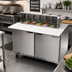 Thumbnail image #3 for Beverage-Air 48-Inch Two-Section Sandwich Top Refrigerated Prep Table with 10 1/6-Pan Capacity