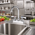 Thumbnail image #2 for Krowne Royal Series 4-Inch Center Deck-Mount Manual Faucet with 3-1/2-Inch Gooseneck Spout