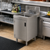 Thumbnail image #2 for Advance Tabco Prestige Supreme Freestanding Underbar Hand Sink with Cabinet Base and Faucet, 12 x 25 x 36 Inches