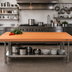 Thumbnail image #2 for Boos Block American Cherry Edge Grain Kitchen Countertop, 132 x 32 x 2-1/4 Inch, Oil Finish