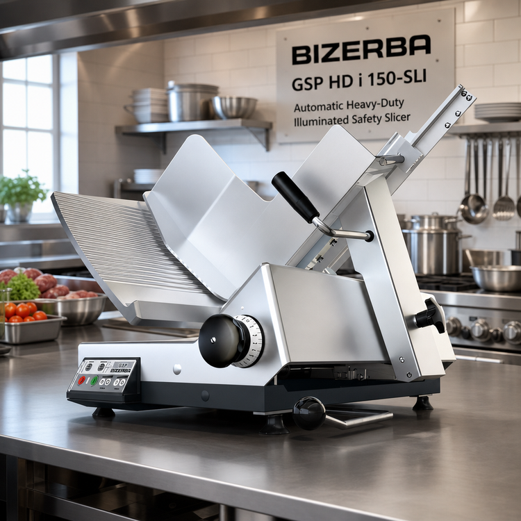Product image #2 for Bizerba GSP HD i 150-SLI Automatic Heavy-Duty Illuminated Safety Slicer with 13-Inch Blade, 120V