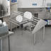 Thumbnail image #2 for John Boos Double-Sided Tubular Sorting Shelf for Soiled Dish Tables, 72 x 30-1/2 x 32 Inches