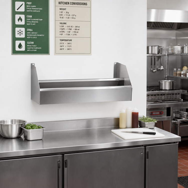 Product image #2 for CHOICE 56-Inch Double Stainless Steel Speed Rail with Keyhole Mounting