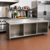 Thumbnail image #2 for Advance Tabco EK-SS-2412 144-Inch x 24-Inch Stainless Steel Work Table with Open Front Cabinet Base and 5-Inch Backsplash