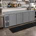 Thumbnail image #2 for Glastender C1FL92 Low Profile Front-Serviced Four-Section Back Bar Cooler, 92 Inch, Self-Contained Refrigeration