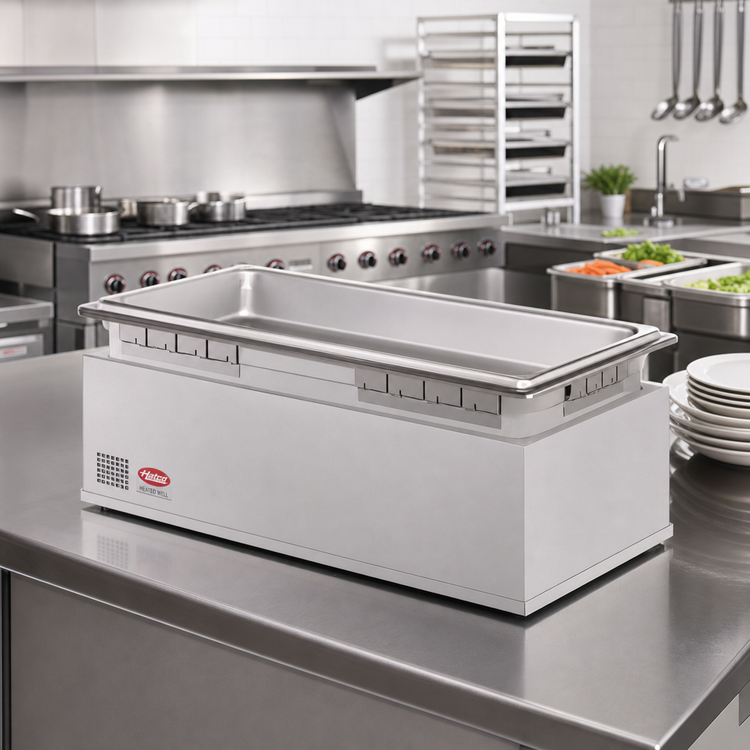 Product image #2 for Hatco HWBHI-FULDA Rectangular Drop-In Heated Well for One Full-Size Pan with Auto-Fill and Drain