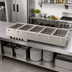 Thumbnail image #2 for Vollrath Five-Well Drop-In Electric Hot Food Well with Marine-Grade 316 Stainless Steel Wells, 240V