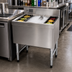 Thumbnail image #2 for Advance Tabco Special Value 30-Inch Stainless Steel Cocktail Unit with 12-Inch Deep Ice Bin and 7-Circuit Cold Plate