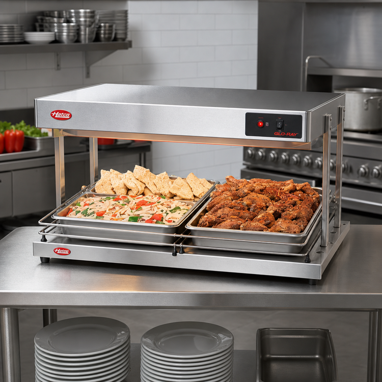 Product image #2 for Hatco Glo-Ray Freestanding Heated Shelf, 30-Inch W x 21-1/2-Inch D, Stainless Steel Top