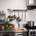 Thumbnail image #2 for Advance Tabco SW1-36 Wall-Mounted Stainless Steel Pot Rack with Single Bar and 6 Double Hooks
