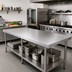 Thumbnail image #3 for John Boos 72 Inch x 32 Inch Flat Stainless Steel Countertop, 1-1/2 Inch Thick