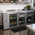 Thumbnail image #2 for Krowne Royal Series 84-Inch Three-Section Pass-Thru Refrigerated Back Bar Cooler with 6 Locking Doors