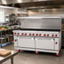 Thumbnail image #2 for American Range AR-12-CC 72-Inch Stainless Steel Gas Restaurant Range with 12 Open Burners and 2 Convection Ovens