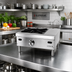 Thumbnail image #2 for Supreme 12-Inch Floor Model Gas Hot Plate, 1 Burner, 27,500 BTU