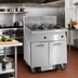 Thumbnail image #2 for Electric Floor Fryer with 3 Tanks, 50 lb. Capacity Each, Built-In Space Saver Filter System