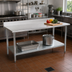 Thumbnail image #2 for Spec-Master 108-Inch x 24-Inch Stainless Steel Work Table with 4-1/2-Inch Backsplash and Galvanized Undershelf