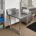 Thumbnail image #2 for BK Resources Heavy Duty Straight Clean Dishtable, 48 x 30-7/8 Inch, Right-to-Left, 10 Inch Backsplash, Stainless Steel