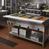 Thumbnail image #2 for Advance Tabco Triumph Supreme Natural Gas 4-Well Open Well Hot Food Table with Undershelf