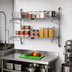 Thumbnail image #2 for Quantum Cantilever Double Shelf Wall-Mount Wire Shelving Unit, 54
