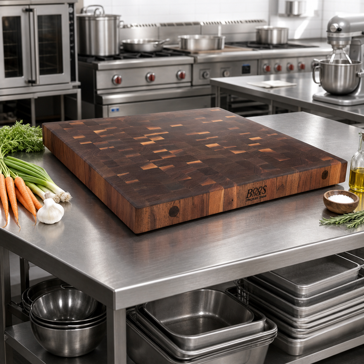 Product image #2 for Boos Block End Grain American Black Walnut Island Countertop, 24 x 25 x 7 Inch Thick