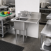 Thumbnail image #2 for Omcan USA 1-Compartment Pot Sink with Right Drainboard, 18 x 18 x 11-Inch Bowl, 304 Stainless Steel