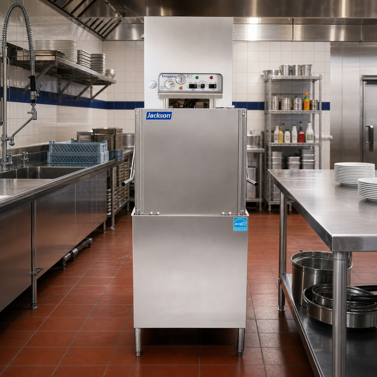 Product image #2 for TempStar Ventless High Hood Door-Type Dishwasher with Energy Recovery and Built-In 70°F Booster