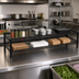 Thumbnail image #2 for QuadTruss Front Case Merchandise Wire Shelving Unit, 2-Tier, 24 x 14 x 14 Inches, Black Epoxy
