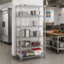 Thumbnail image #2 for Eagle Group 5-Tier Chrome-Plated Wire Shelving Starter Unit, 42W x 21D x 86H