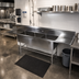 Thumbnail image #2 for John Boos Pro-Bowl 3-Compartment Stainless Steel Sink with Left and Right Drainboards