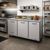 Thumbnail image #3 for Kelvinator Commercial 72-Inch Three-Section Undercounter Refrigerator with Solid Hinged Doors
