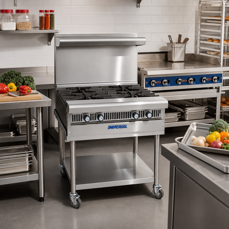 Product image #2 for Imperial Spec Series Heavy Duty 24-Inch Modular Gas Add-A-Unit Range with 4 Open Burners