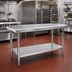 Thumbnail image #2 for Eagle Spec-Master Marine Series 108-Inch x 24-Inch Stainless Steel Work Table with Adjustable Undershelf