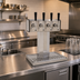 Thumbnail image #2 for Glastender Countertop Tee Draft Dispensing Tower, 4 Faucets, Glycol-Cooled, Stainless Steel