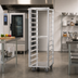 Thumbnail image #2 for Dinex Roll-In Aluminum Angle Rack, 26-Sheet Pan Capacity for 18