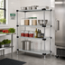 Thumbnail image #2 for Quantum 54 x 21 x 63-Inch Stationary 304 Stainless Steel Solid Shelving Starter Kit