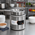 Thumbnail image #2 for Nemco Countertop Round Cooker/Warmer, 7 Quart, 220V, Stainless Steel, Includes Inset, Cover & Ladle