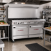 Thumbnail image #2 for Southbend Ultimate 60-Inch Gas Restaurant Range with 6 Open Burners, 24-Inch Griddle/Broiler and 2 Convection Ovens