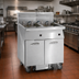 Thumbnail image #2 for Imperial 5-Bank Electric Floor Model Fryer with Built-In Space Saver Filter System, 50 lb. Tanks, Stainless Steel