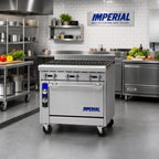 Thumbnail image #2 for Imperial (Middleby) Spec Series IHR-6-M 36-Inch Modular Countertop Gas Range with 6 Open Burners and Manual Controls