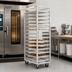 Thumbnail image #2 for Panco Mobile Side-Load Open-Sided Full-Height Oven Rack for 30 Full-Size Sheet Pans