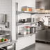 Thumbnail image #2 for Eagle Group Standard Wall-Mounted Cantilever Shelving Aluminum Upright, 144-Inch, NSF