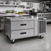 Thumbnail image #2 for Delfield Low-Profile 2-Drawer Freezer Equipment Stand, Side-Mounted Self-Contained Refrigeration