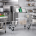 Thumbnail image #2 for Quantum Chrome Plated Mobile Wire Shelving Cart, 36 x 18 x 40 Inch
