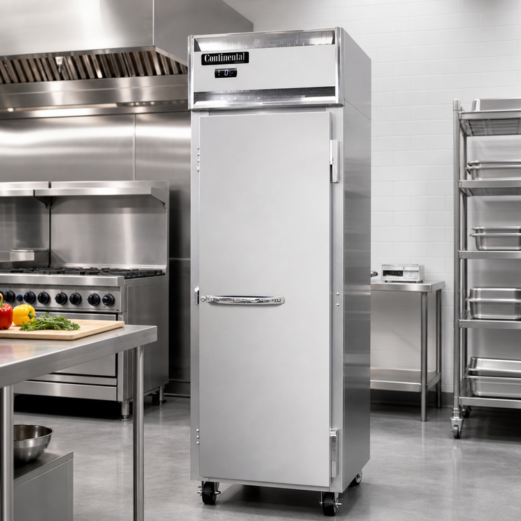 Product image #2 for Continental Refrigerator 1FNSS One-Section 20 cu. ft. Reach-In Freezer with Stainless Steel Interior and Exterior