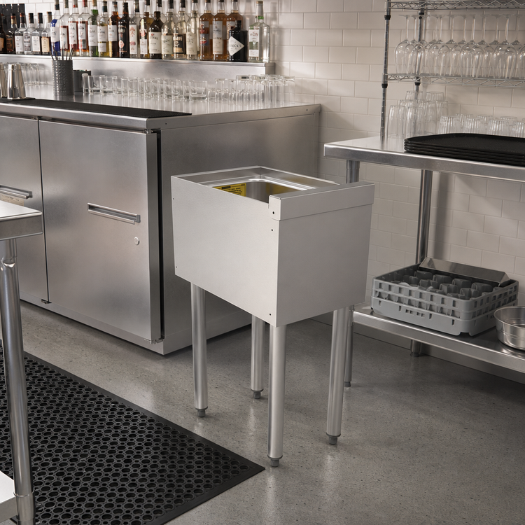 Product image #2 for Perlick TSS Series 12-Inch Wide Underbar Dump Sink, 18-Gauge Stainless Steel, No Drainboards