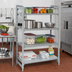 Thumbnail image #3 for Camshelving Premium 24 x 60 x 72 Inch Stationary Starter Polymer Shelving Unit, 4-Tier, 3 Vented Shelves and 1 Solid Shelf