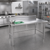 Thumbnail image #2 for Advance Tabco 72-Inch x 36-Inch 14 Gauge 304 Stainless Steel Work Table with 5-Inch Backsplash